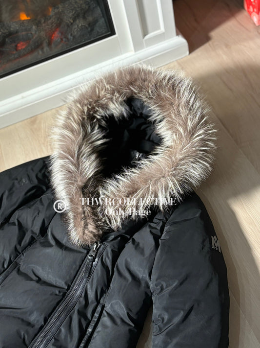 Mackage Adali Down Coat Silver Fox Fur