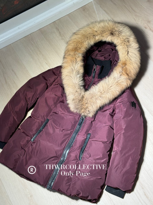 Mackage Adali Down Coat Burgundy